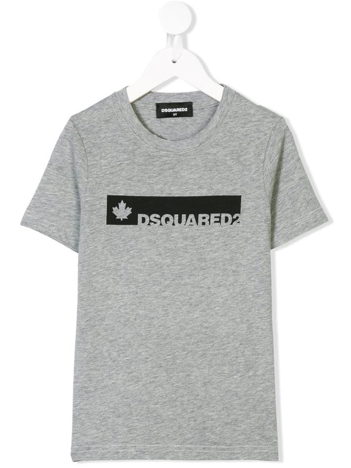 Dsquared2 Kids Logo Printed T-shirt - Grey