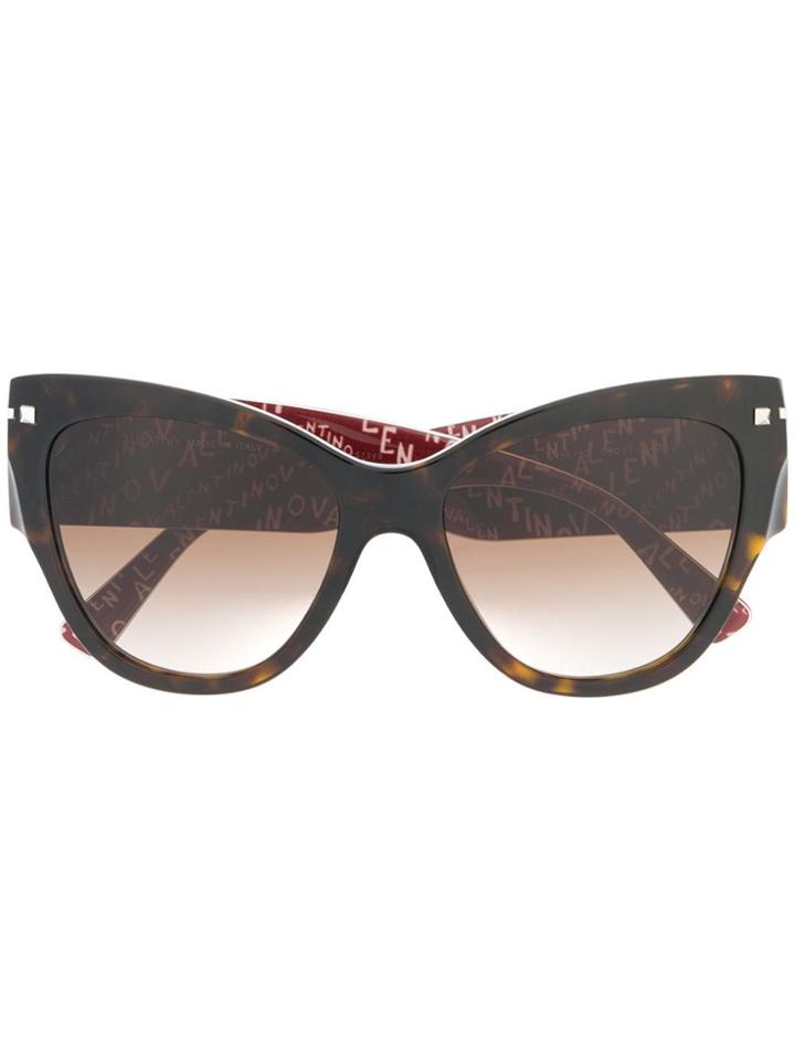 Valentino Eyewear Cat-eye Sunglasses - Brown