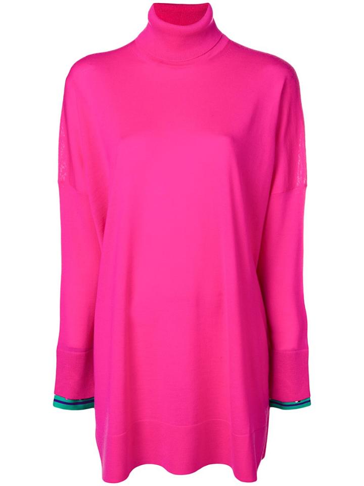 Emilio Pucci Long Turtleneck Jumper - Pink & Purple