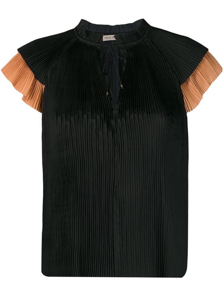 Ulla Johnson Sade Pleated Top - Black