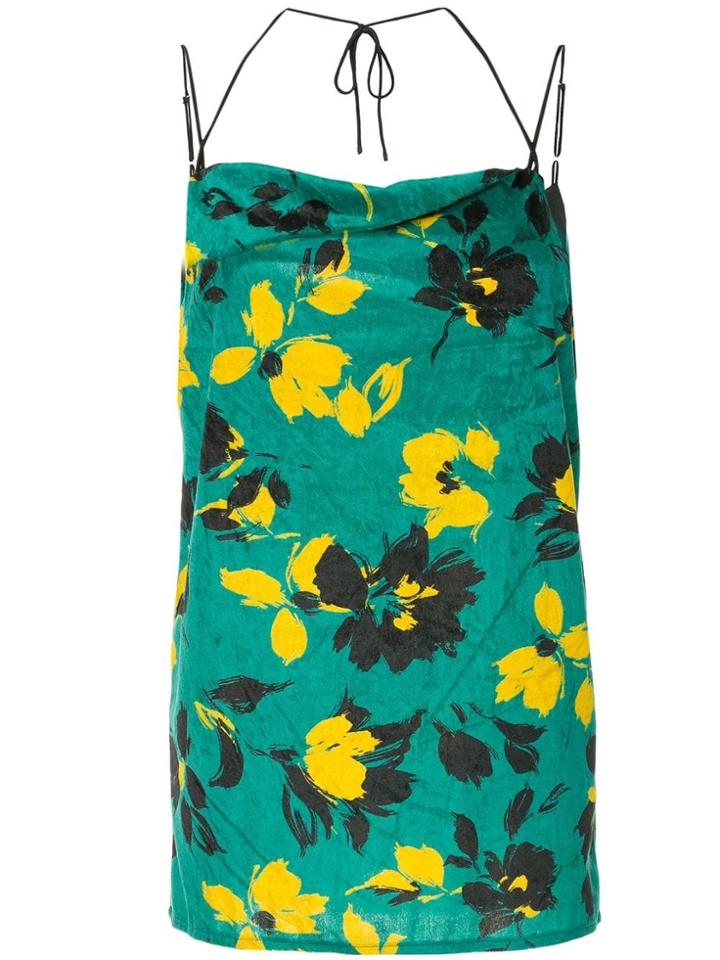 Maison Mihara Yasuhiro Floral Print Top - Green