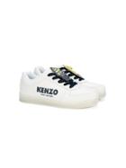 Kenzo Kids Teen Light-up Sole Sneakers - White