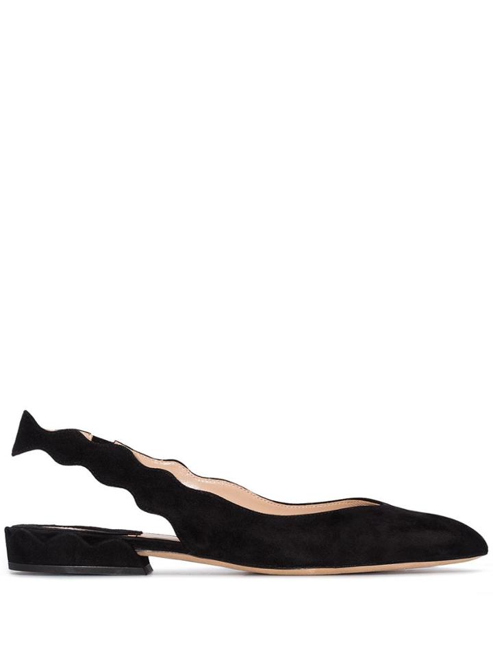 Chloé Laurena Flat Slingback Ballerinas - Black