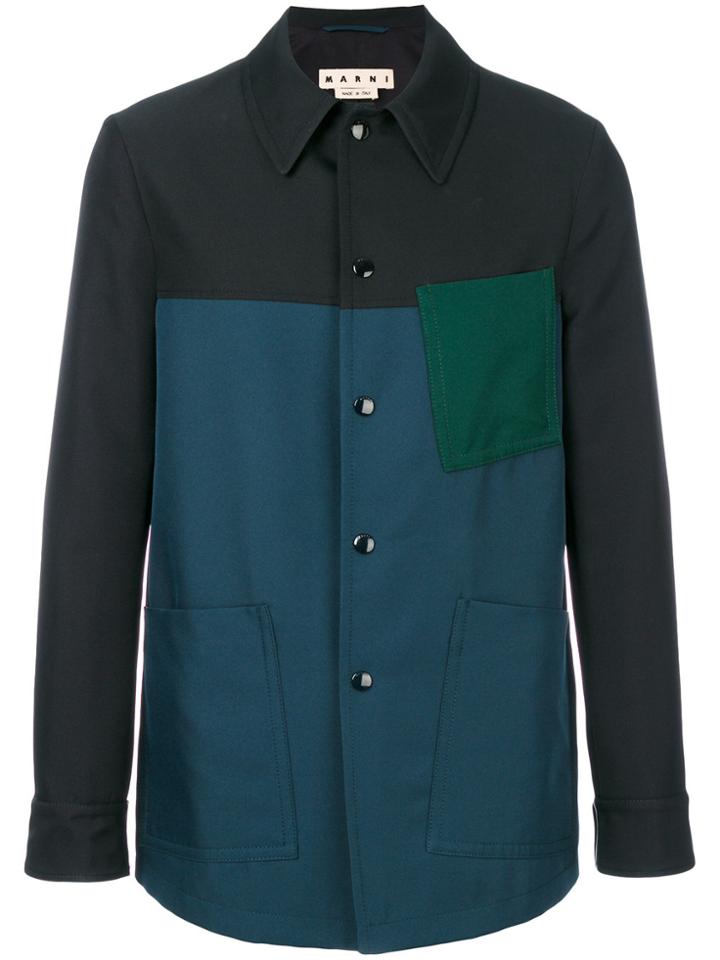 Marni Colour Block Jacket - Blue
