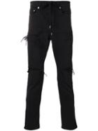 Attachment - Ripped Skinny Jeans - Men - Cotton/polyurethane - V, Black, Cotton/polyurethane