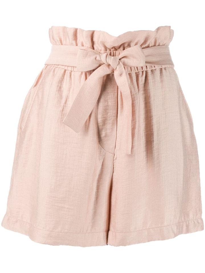 Mumofsix High Ruffled Shorts - Pink
