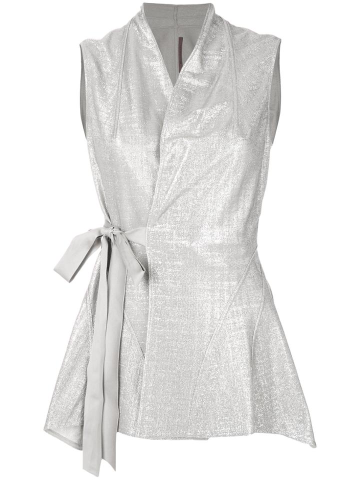 Rick Owens Lilies Wrap-style Top - Grey