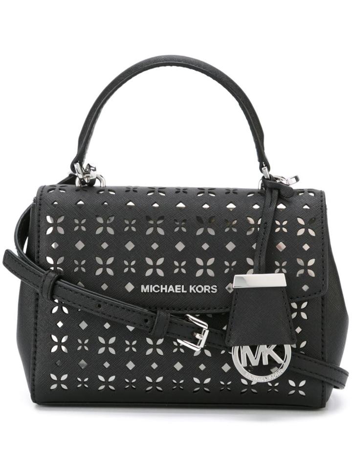 Michael Michael Kors Laser Cut Crossbody Bag, Women's, Black
