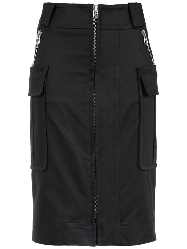 Gloria Coelho Street Pencil Skirt - Blue