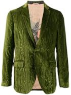 Etro Imprimé Velvet Jacket - Green