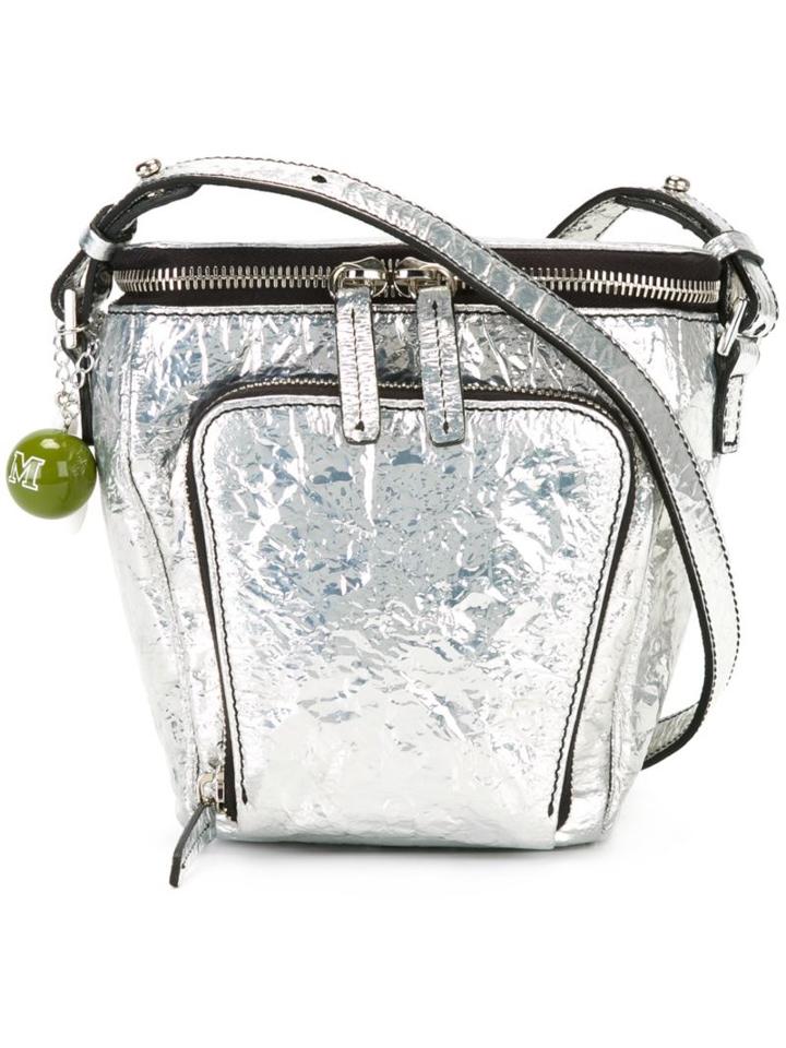 M Missoni Zip Bucket Shoulder Bag, Women's, Grey