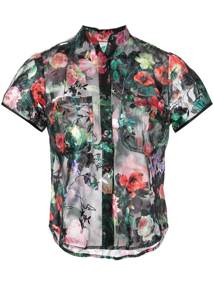 Harvey Faircloth Floral Blouse - Black