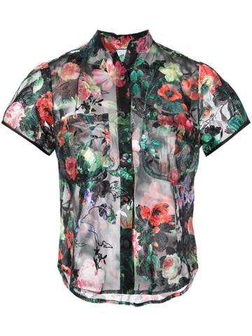 Harvey Faircloth Floral Blouse - Black