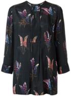 Andrea Marques - All-over Print Blouse - Women - Viscose - 36, Black, Viscose