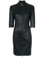 Arma Three-quarters Sleeve Fitted Dress - Black