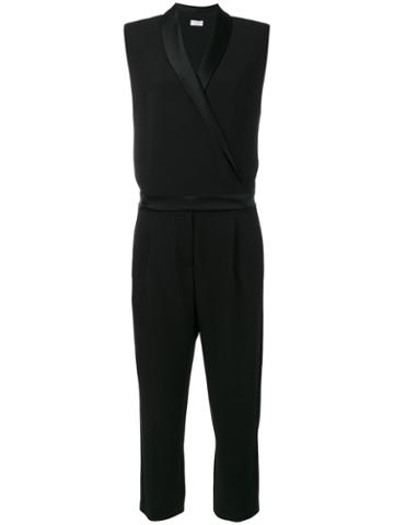 Brunello Cucinelli Wrap Jumpsuit, Women's, Size: Medium, Black, Silk/acetate
