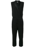 Brunello Cucinelli Wrap Jumpsuit, Women's, Size: Medium, Black, Silk/acetate