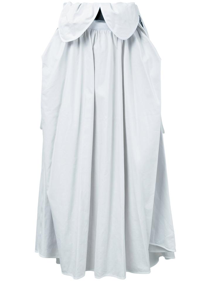 Maticevski - Pleated Midi Skirt - Women - Linen/flax - 8, White, Linen/flax
