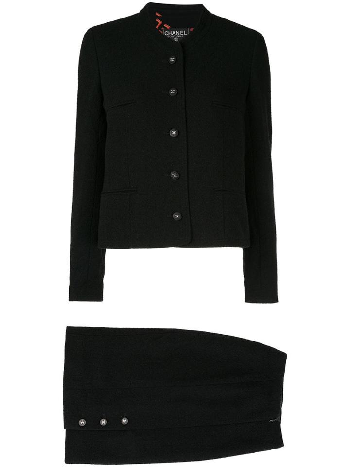 Chanel Vintage Classic Setup Suit - Black