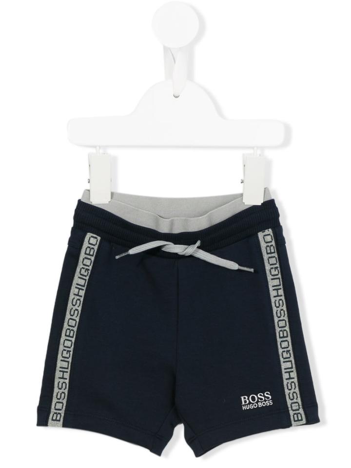 Boss Kids Logo Trim Shorts, Infant Boy's, Size: 9 Mth, Blue