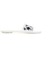 Miu Miu Star Print Slides - White