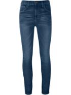 Current/elliott The Highwaist Stiletto Jeans, Women's, Size: 27, Blue, Cotton/polyester/spandex/elastane