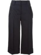 Jil Sander Navy Tailored Culottes, Women's, Size: 40, Blue, Polyester/spandex/elastane/wool
