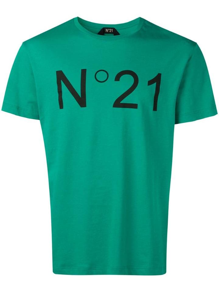 Nº21 Logo Print T-shirt - Green