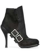 Christian Dior Pre-owned Buckled Booties - Black