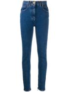 Balmain High-waist Slim-fit Jeans - Blue