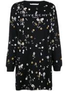 Givenchy Floral T-shirt Dress - Black