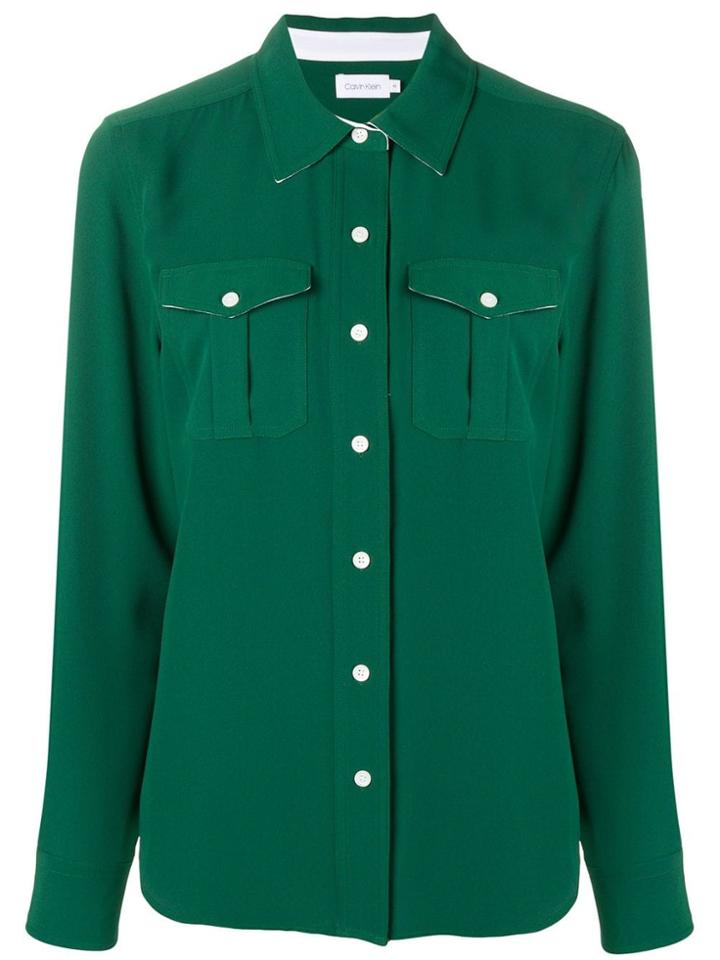 Calvin Klein Loose Fitted Blouse - Green