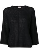 By Malene Birger 3/4 Sleeve Knitted Top - Black