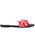 Msgm Branded Sandals - Red