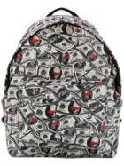 Philipp Plein Dollar Bill Backpack - Grey