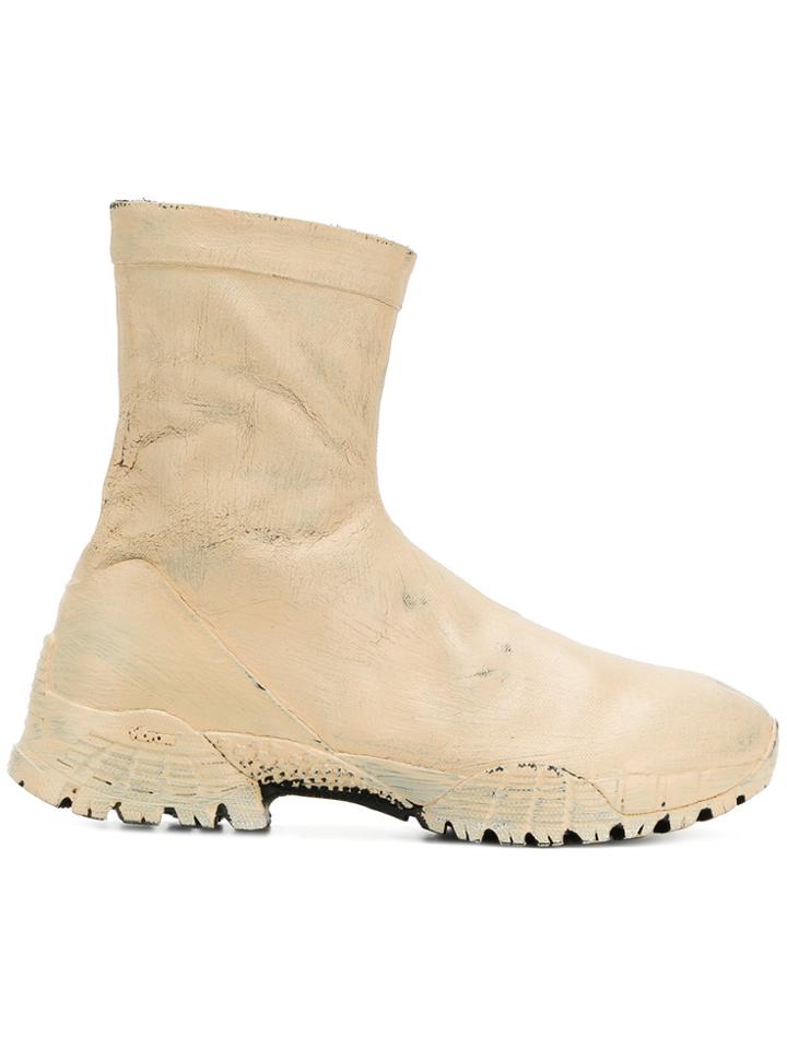 Alyx Running Sole High Ankle Boots - Yellow & Orange