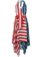 Alice+olivia Striped Wrap Dress - Red