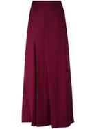 L'autre Chose Wide-leg Velvet Trousers - Yellow & Orange
