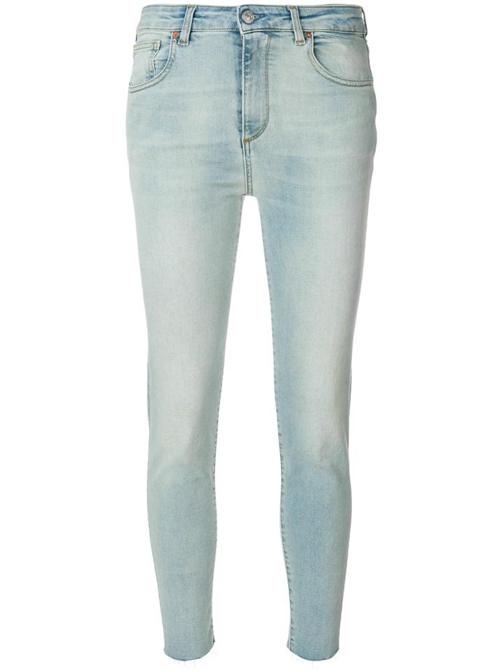 Acynetic Cropped Skinny-fit Jeans - Blue