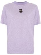 Tu Es Mon Trésor Bear T-shirt - Purple