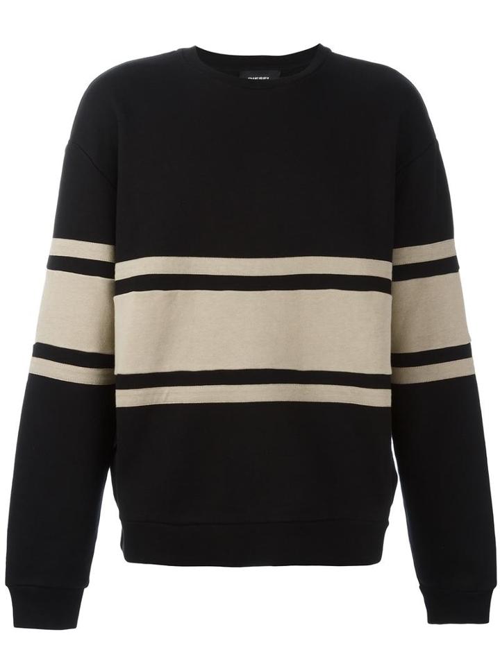 Diesel 's-pond' Sweatshirt, Men's, Size: Large, Black, Cotton/polyester