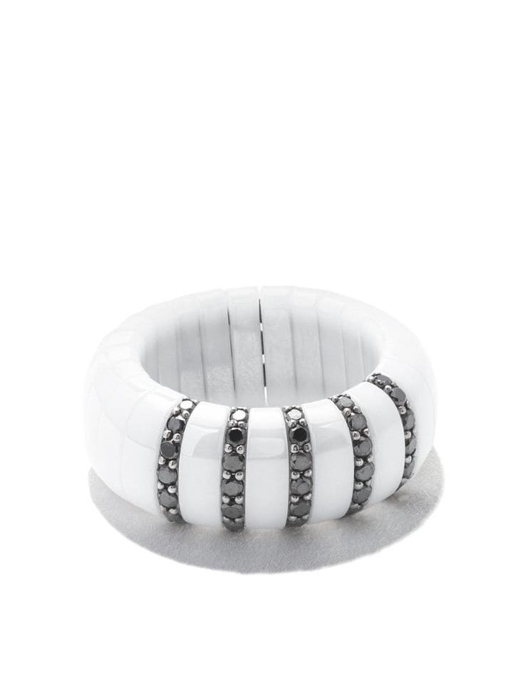 Roberto Demeglio 18kt White Gold Pura Ceramic And Diamond Ring