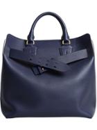 Burberry The Large Leather Belt Bag - Blue