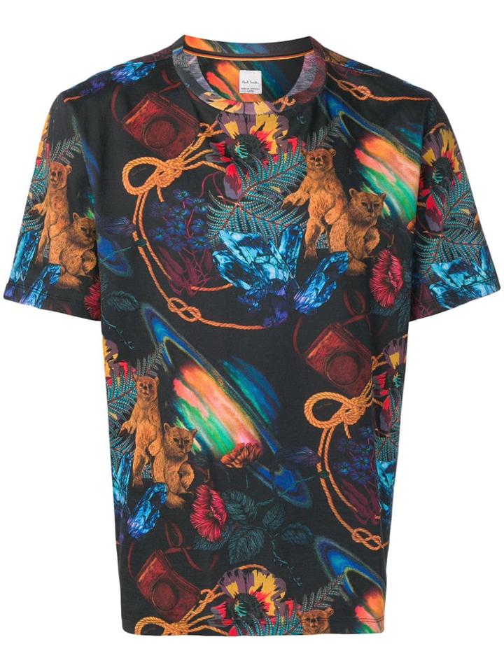 Paul Smith Explorer Print T-shirt - Black