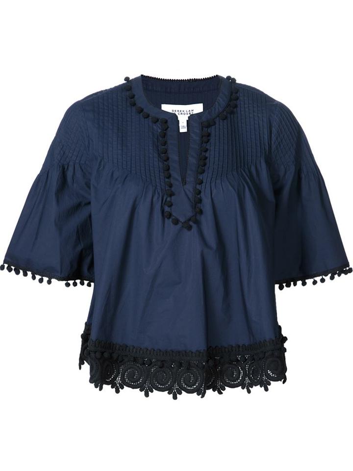 Derek Lam 10 Crosby Embroidered Detail Tunic
