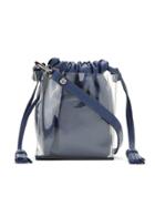 Mara Mac Leather Bucket Bag - Blue