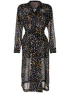 Des Prés Printed Shirt Dress - Black