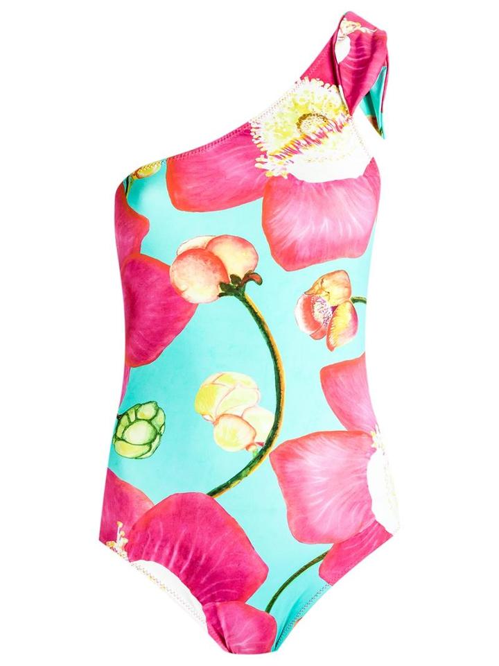 Isolda - Printed Swimsuit - Women - Polyamide/spandex/elastane - 38, Blue, Polyamide/spandex/elastane