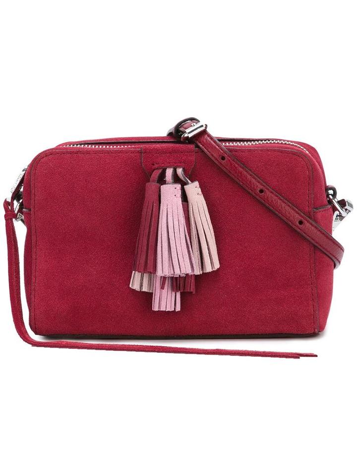 Rebecca Minkoff Tassel Crossbody Bag, Women's, Red, Suede