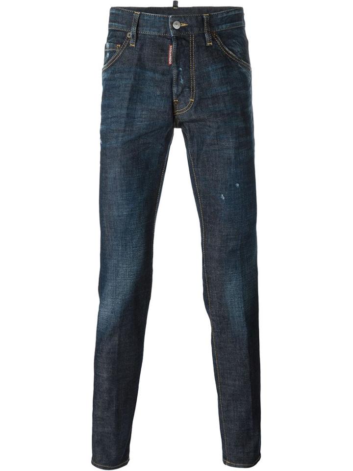 Dsquared2 Cool Guy Jeans, Men's, Size: 52, Blue, Cotton/spandex/elastane/polyester